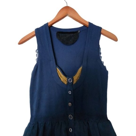 Twelve Couture Sweater Vest Dress‎ Button Front size s Small - Picture 5 of 12